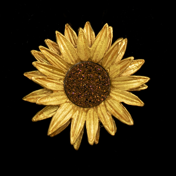 Jindorla Brooches for Women with sunflower shape Brooch Pins for