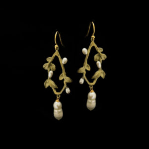 Victorian Vine Oval Wire Earrings