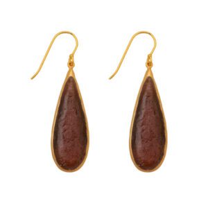 Tear Drop Bubbles Long Wire Earrings