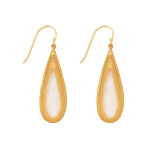 Tear Drop Bubbles Long Wire Earrings