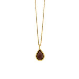 Tear Drop Bubbles 16" Adj. Dainty Pendant
