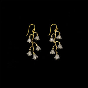 Lily of the Valley Long Wire Earrings