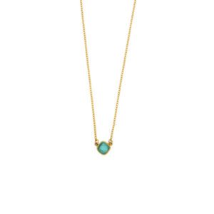 Bubble Diamond 16" Adj. Dainty Pendant