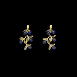 Petite Blueberry Dangle Post Earrings