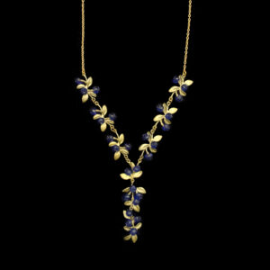 Petite Blueberry 16" Adj. Dangle Necklace