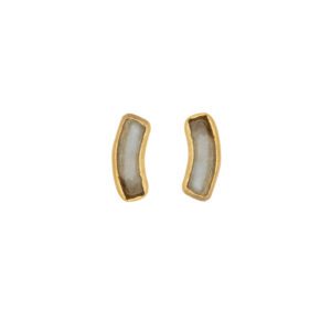 Arc Post Earrings - Light Blue