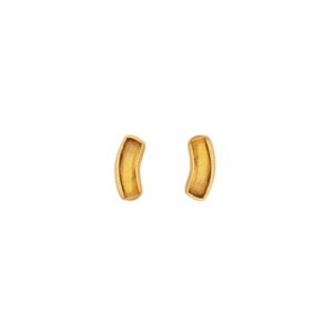 Arc Post Earrings - Amber