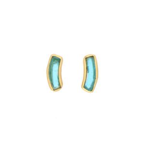 Arc Post Earrings - Turquoise