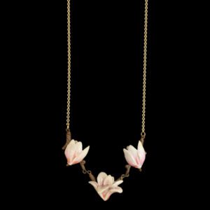Pink Magnolia 16" Adj. Necklace